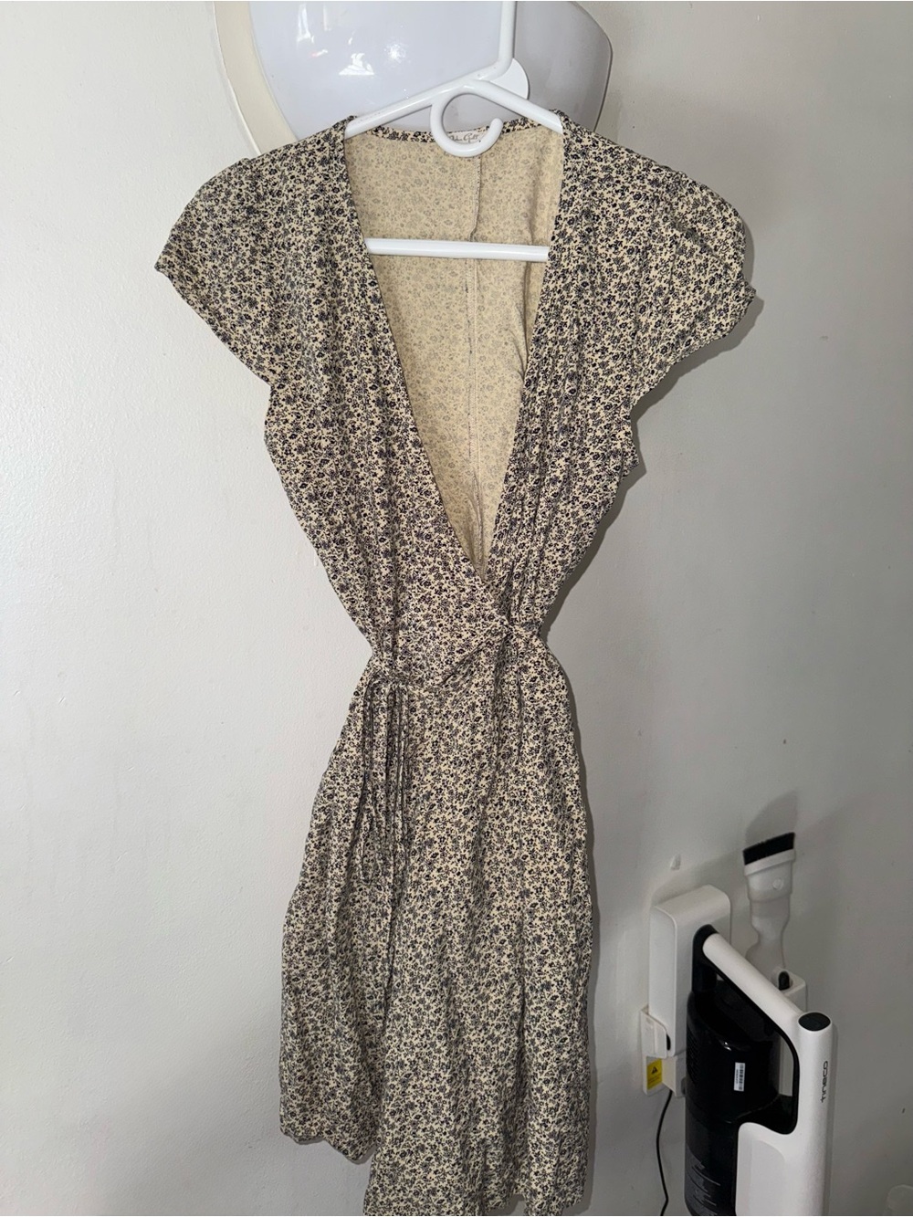 Floral Wrap dress Y2K pretty dress xsmall women or teen dress